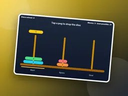 Tower of Hanoi game thumbnail